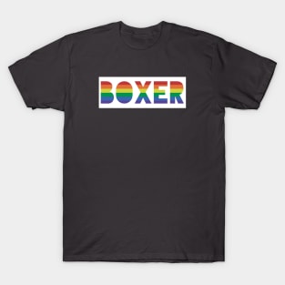 Boxing Gay Pride Boxers T-Shirt